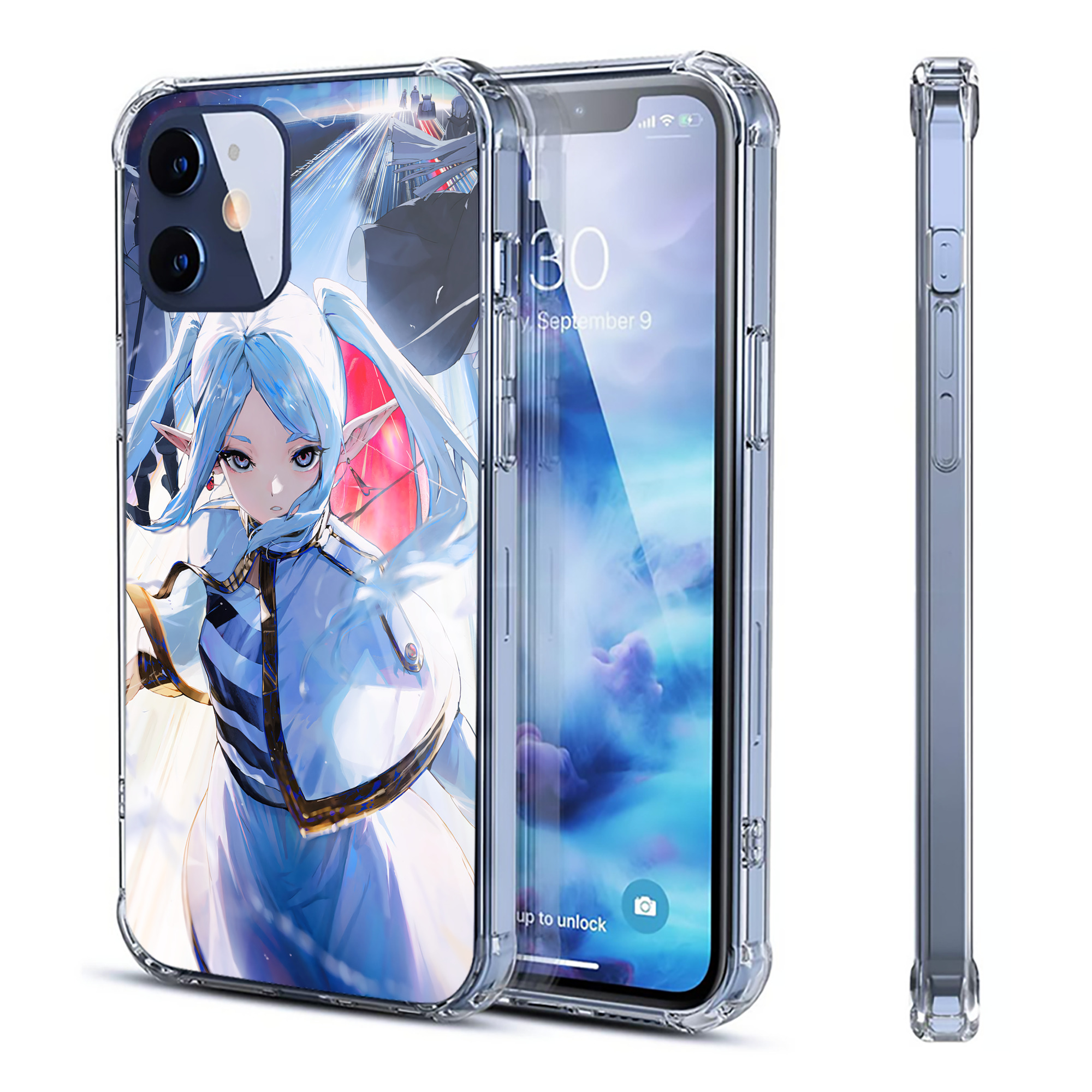 （画像用） 葬送のフリーレン Frieren 【iPhone 12シリーズ対応】透明スマホケース（クリアソフトケース）